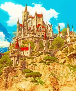 Witcher Castle paint by numbers