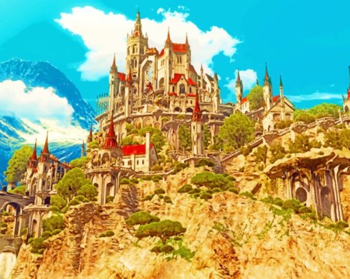 Witcher Castle paint by numbers
