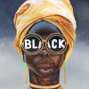 African American Girl pain by numbers
