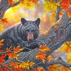 Black Bear On Tree paint by numbers