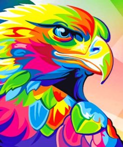 Colorful Eagle paint by numbers