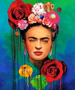 Floral Frida Kahlo paint By Numbers