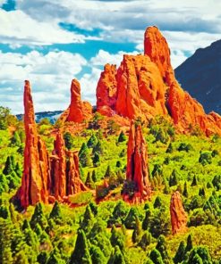 Garden Of The Gods paint By Numbers