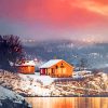 House Near Lake paint by numbers