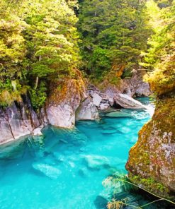 Mount Aspiring National park paint By Numbers