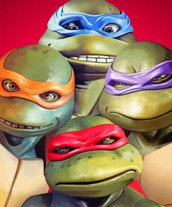 Ninja Turtles paint By Numbers