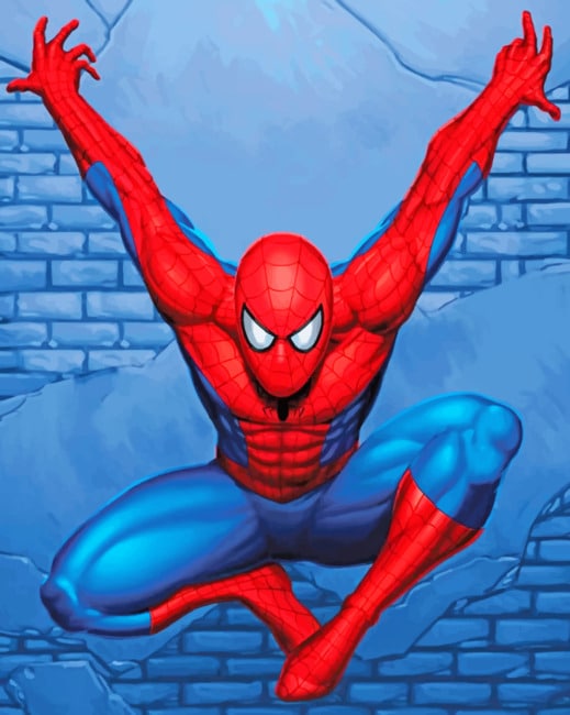 Spider Man Hero paint by numbers