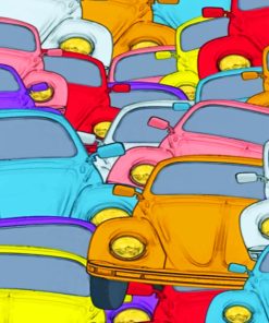 Volkswagen Beetles paint by Numbers