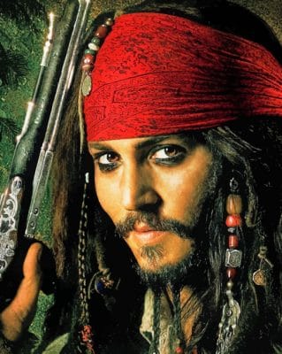 Jack Sparrow paint By Numbers