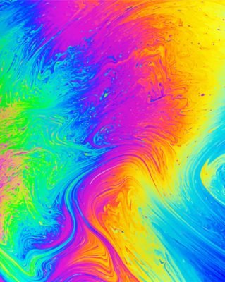 Rainbow Abstract paint By Numbers