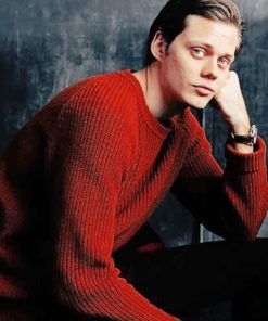 Bill Skarsgard Shooting paint by numbers