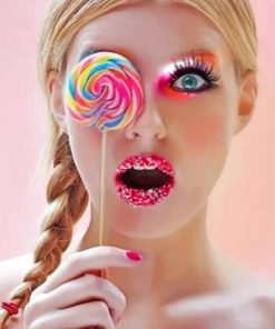 Carnival Candy Make Up paint By Numbers