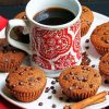 Chocolate Chip Muffin And Coffee paint By Numbers