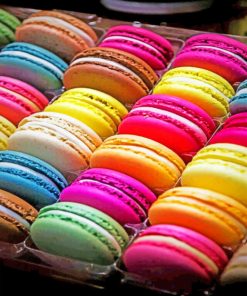 Colored Macaroons paint By Numbers