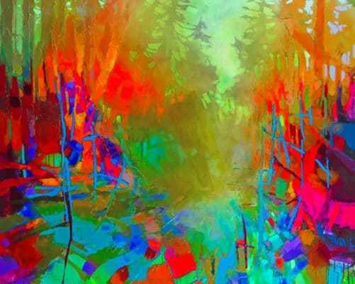 Colorful Abstract paint By Numbers