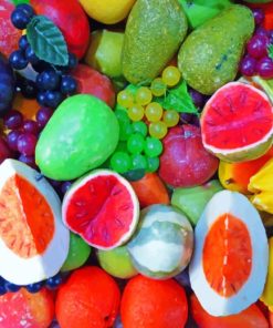 Colorful Fruits paint By Numbers