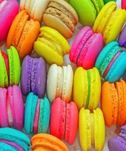 Colorful Macaroons paint By Numbers