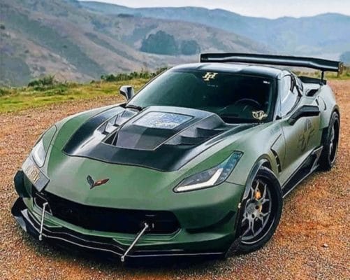 Corvette Z paint by numbers
