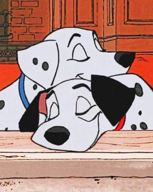 Dalmatians paint by Numbers