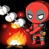 Deadpool Campfire paint By Numbers