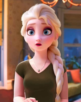 Elsa paint By Numbers