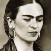 Black And White Frida Kahlo paint By Numbers