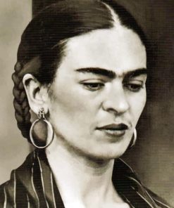 Black And White Frida Kahlo paint By Numbers