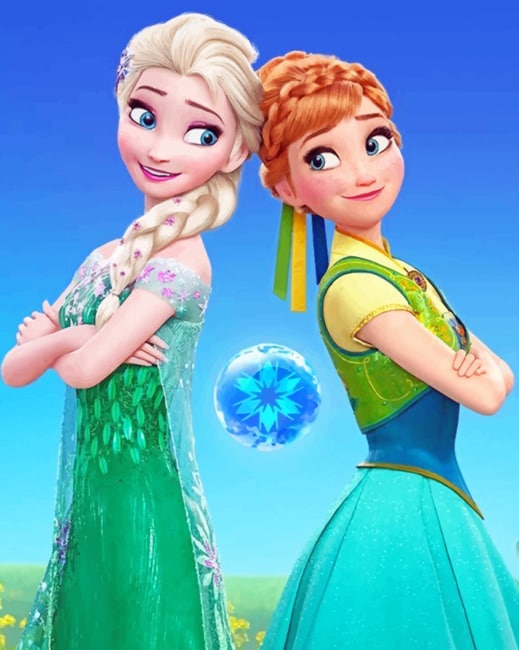 Frozen Princesses paint by Numbers