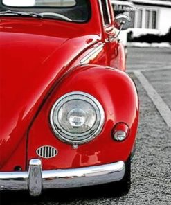 Fusca Vermelho paint By Numbers