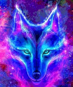 Galaxy Wolf paint By Numbers