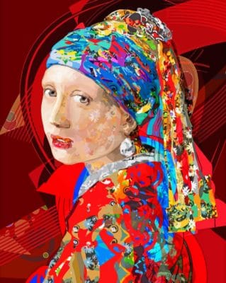 Girl With A Pearl Earring paint By Numbers