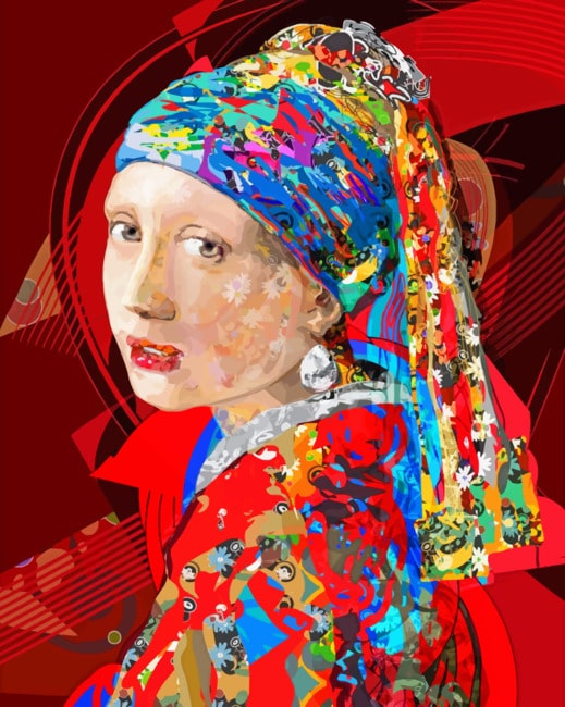 Girl With A Pearl Earring paint By Numbers