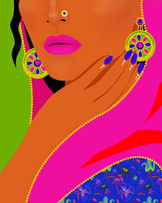 Indian Pop Art paint By Numbers