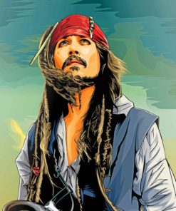 Jack Sparrow paint By Numbers