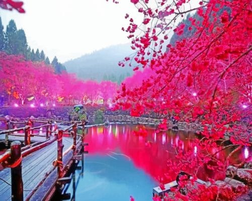 Japan Landscape paint By Numbers