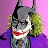 Joker With Batman Mask paint By Numbers