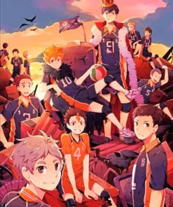 Karasuno Haikyu paint by Numbers