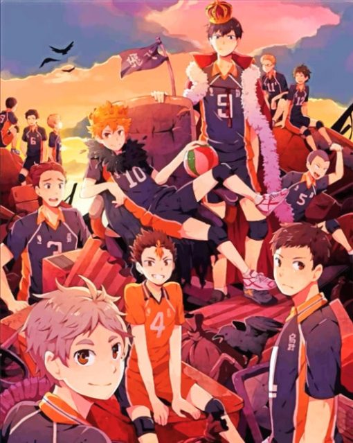 Karasuno Haikyu paint by Numbers