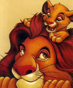 King And Simba paint By Numbers