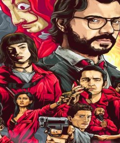 La Casa de Papel paint by Numbers