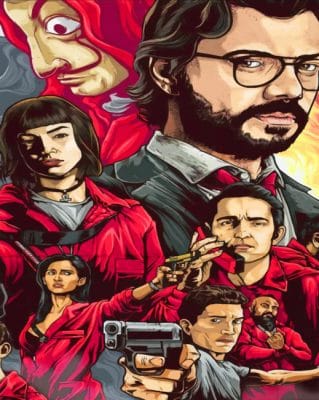 La Casa de Papel paint by Numbers