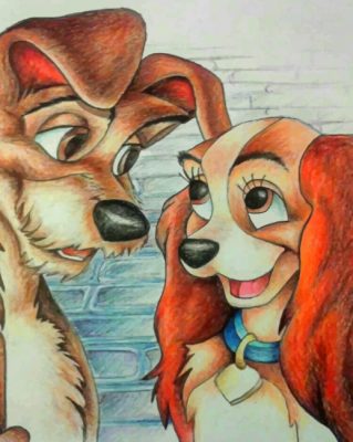 Lady And The Tramp Paint By Numbers