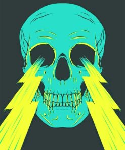 Lighting Skull paint By numbers