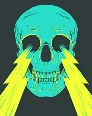 Lighting Skull paint By numbers