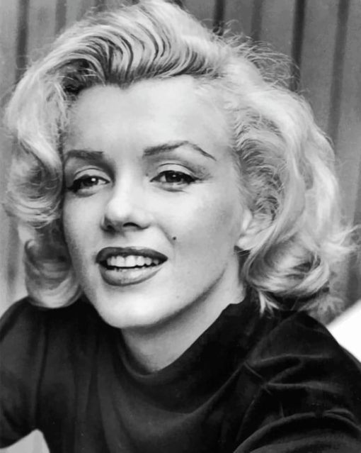 Black And White Marilyn Monroe paint By Numbers
