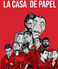 Money Heist Poster paint by Numbers