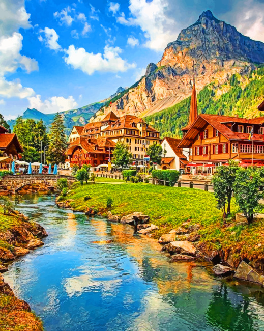 Natural Landscape paint By Numbers
