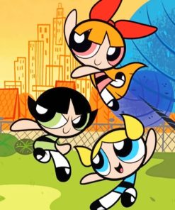 Powerpuff Girls paint By Numbers