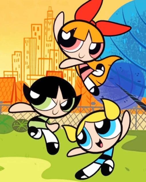 Powerpuff Girls paint By Numbers