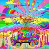 Psychedelic Pop Art paint By Numbers
